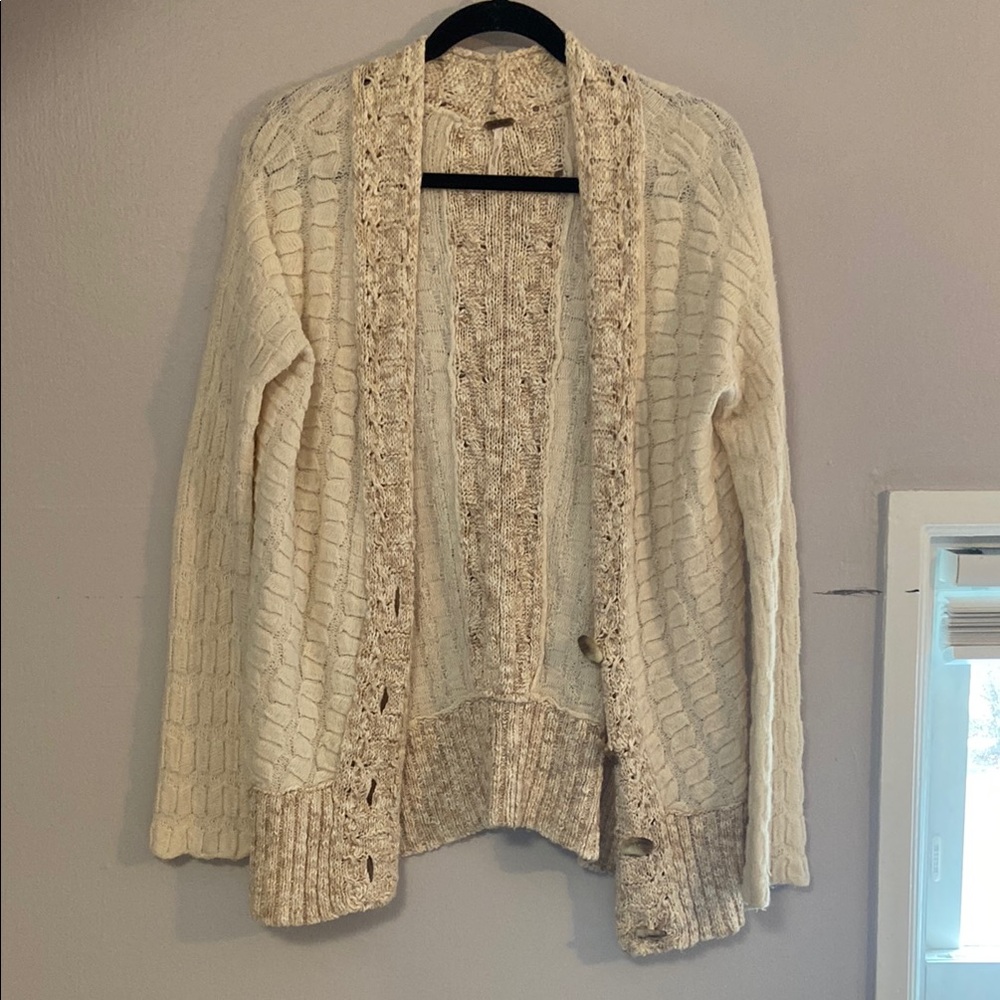 Cozy Cream Cable Knit Cardigan